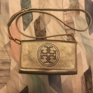Tory Burch Metallic Clutch